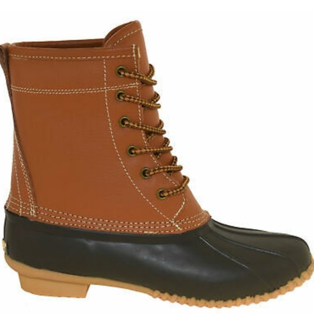 Khombu Women's Lauren Leather Duck Boots 6M - Picture 2 of 8